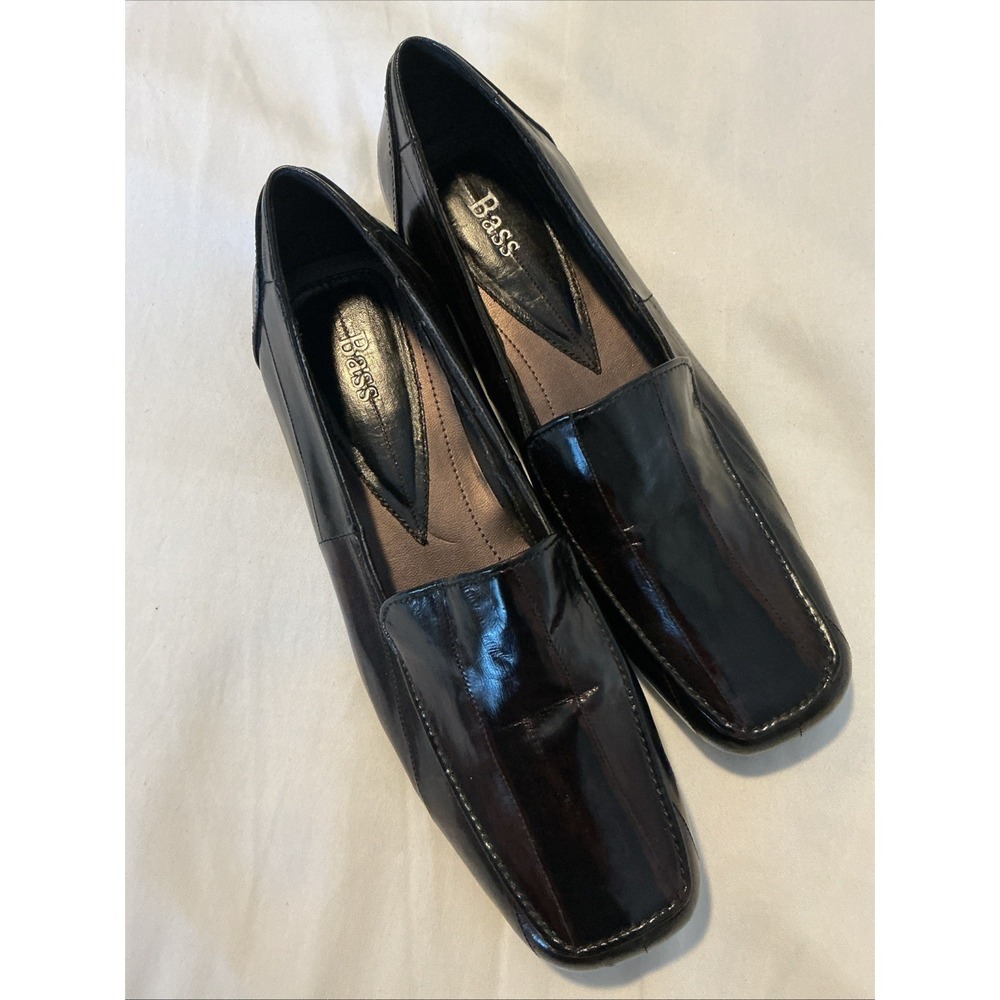 Bass Tivolee Brown Leather Loafers Women's‎ 7.5M Slip-On Comfort Casual Shoes